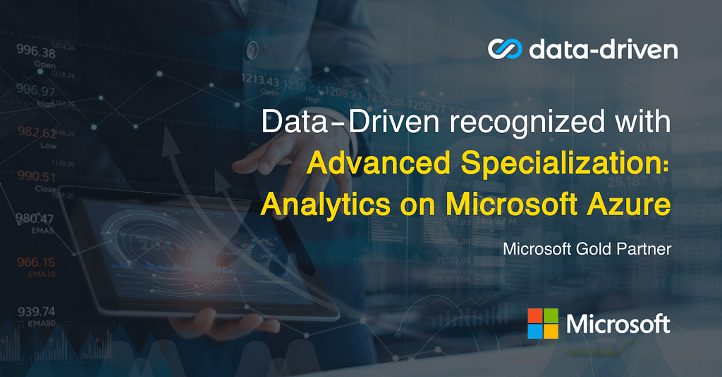 Data-Driven recognized with Advanced Specialization Analytics on Microsoft Azure